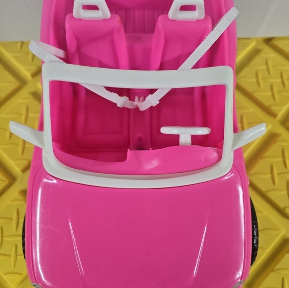 Vintage Mattel Barbie Hot Drivin' Sports Car Hot Pink 1998 Convertible - Picture 5 of 6